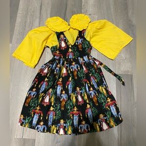 Vintage Handmade Scarecrow Dress
